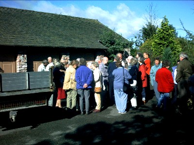 Outside the restored ore store