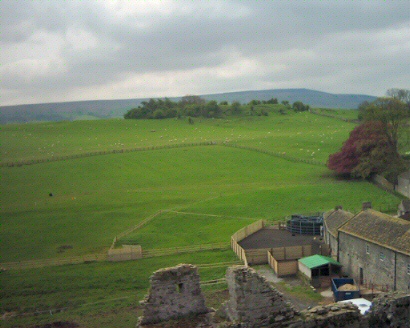 Looking towards the original motte and bailey castle on William's Hill